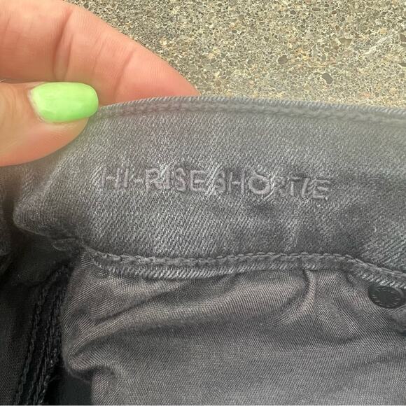 American Eagle Hi Rise Shortie Shorts Black Next Level Stretch - Picture 5 of 5